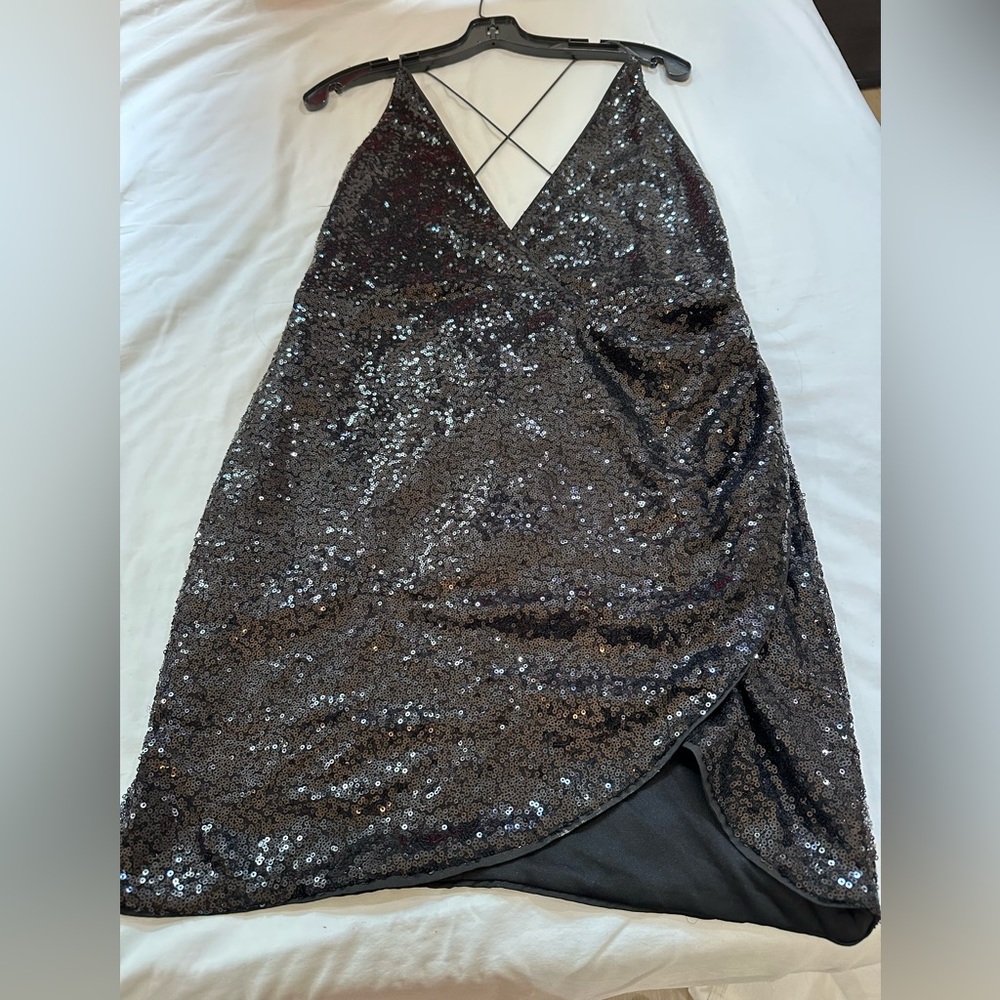 Black Sequined Mini - image 1